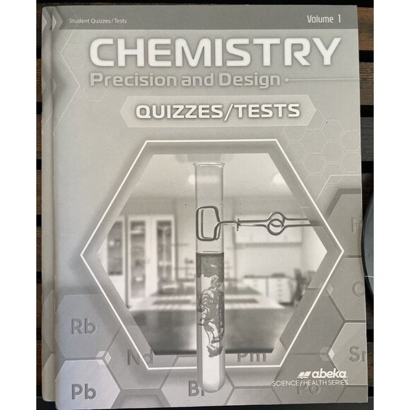 Abeka 11th Grade Chemistry Quiz & Test Book Vol 1 – Student Practice Workbook - Picture 1 of 2